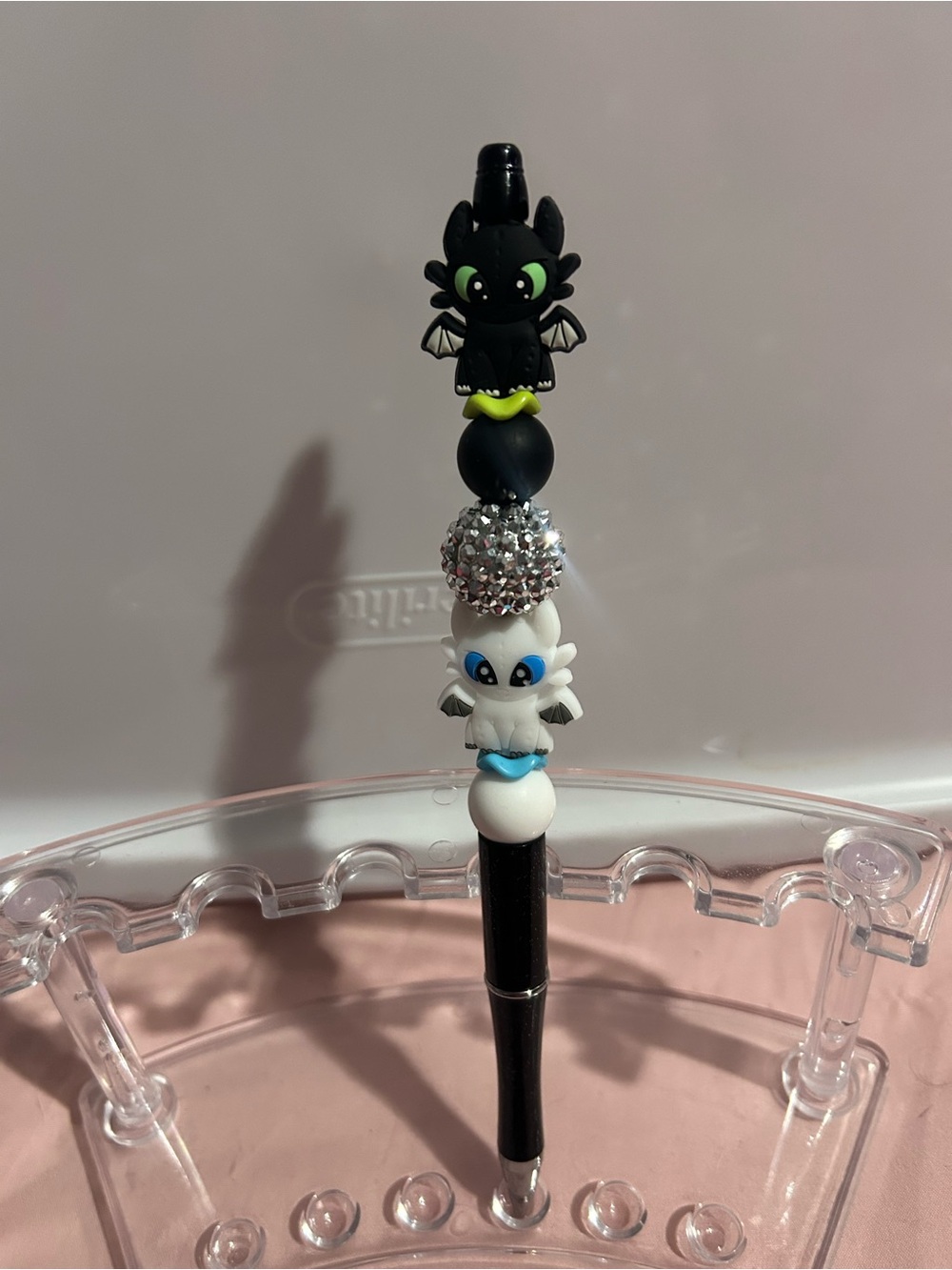 Toothless and light Fury beaded pen
